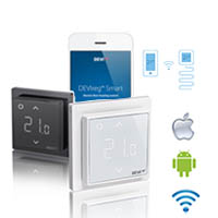 Терморегулятор с сенсорным дисплеем и интеллектуальным таймером Devireg™ Smart